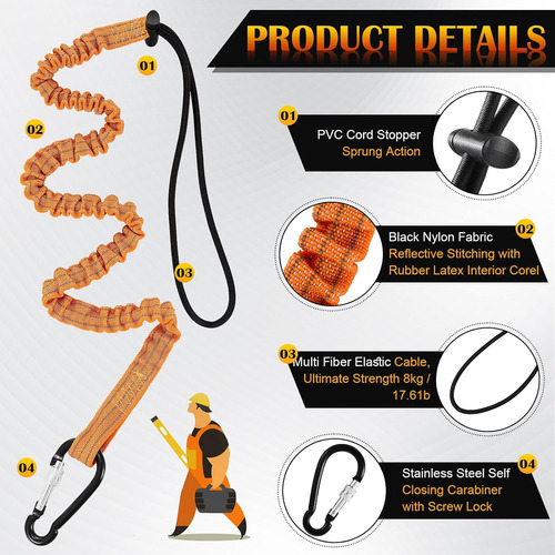 Extensible Cordones Retráctile,correa De Seguridad Retráctil