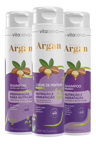 Imagem 1 de 8 de Kit Lançamento Oleo De Argan Vita Seiva