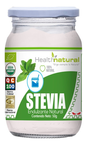 Stevia En Polvo 50g (envase De Vidrio)