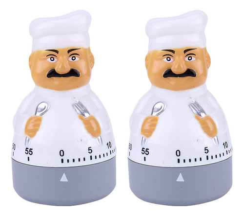 Reloj Despertador Chef Timer Cook Timer, 2 Unidades