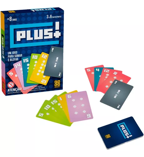 Jogo Plus Grow Somar Cartas Brinquedo Criança Adulto Números