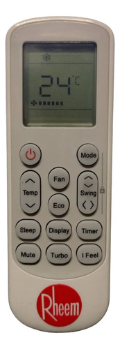 Control Remoto Compatible Con Minisplit Rheem Inverter