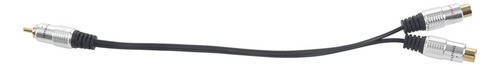 Para 2 Adaptadores De Metal Rca Hembra A Doble Macho 2 Rca