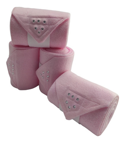 Imagen 2 de 6 de Pack De 4 Vendas De Polar Con Strass Polo Pato Caballos