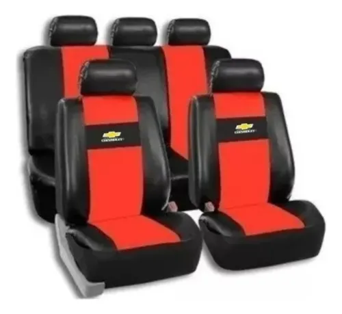 Funda Cubre Asiento Roja Para Onix Prisma Corsa Y Aveo