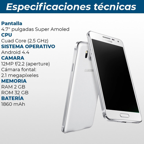 Samsung Galaxy Alpha Quad Core 2 Ram 32 Rom. Black Dog
