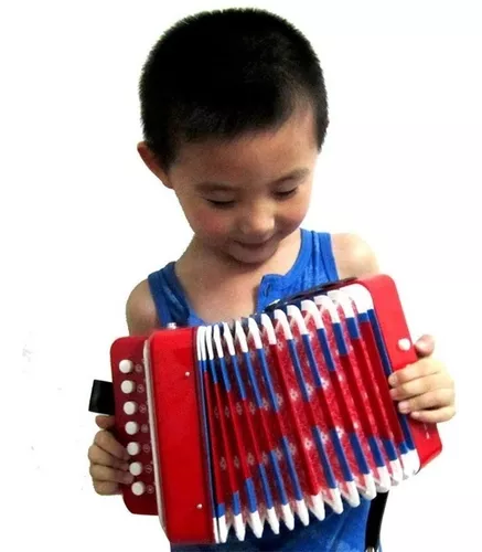 Juguete Acordeón Para Niños Niñas Vallenato Sonido Real | Envío