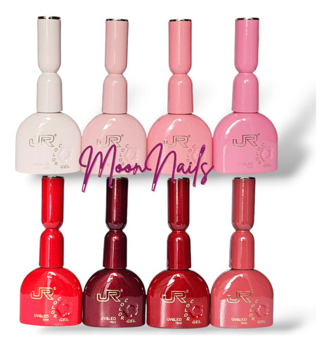 Colección Jr Gel Semipermanente 18 Geles 16ml Temporada Color Rojo (Gama B)