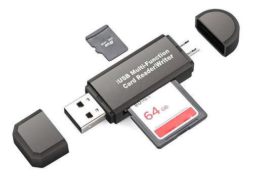 Lector Tarjeta Mini Usb 2.0+otg Micro Sd Sdxc Tf U