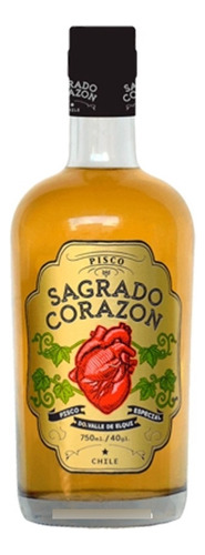 Pisco Sagrado Corazon 40o Envejecido 750cc/ Chilepisco