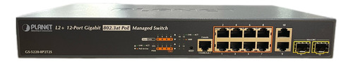 Switch Planet 8p Poe Gigabit Gs-5220-8p2t2s