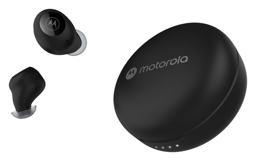 Auriculares Motorola Buds 250 In Ear Control Táctil - Negros Color Negro Color de la luz Negro