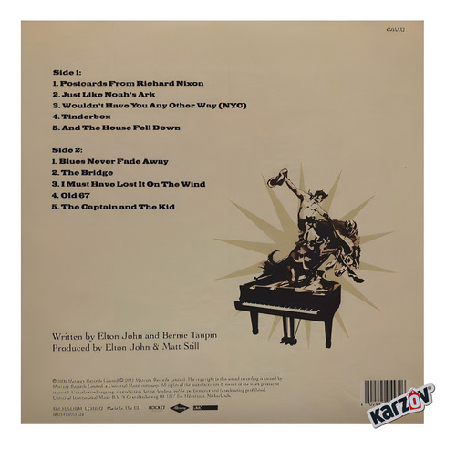 Vinil acetato Lp de Elton John The Captain & The Kid