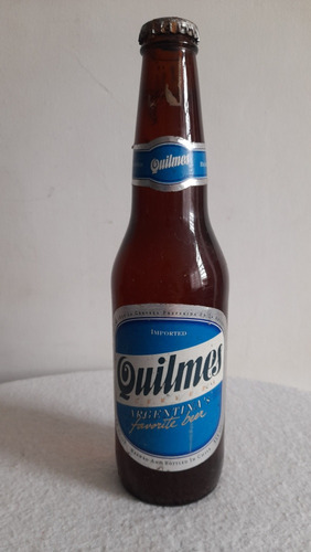 Botella De Cerveza Quimes / Argentina. Coleccionable 