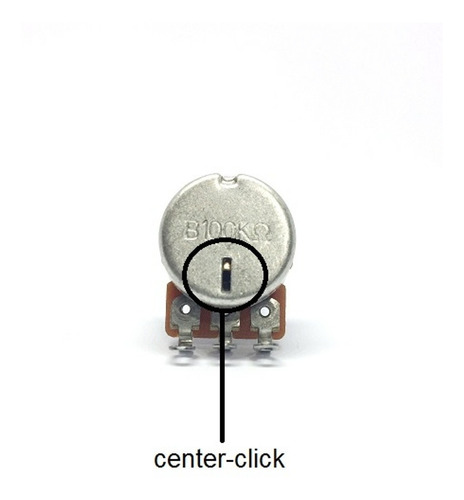 Imagem 3 de 4 de Kit Potenciômetros 3 B100k 16/18 Center Click