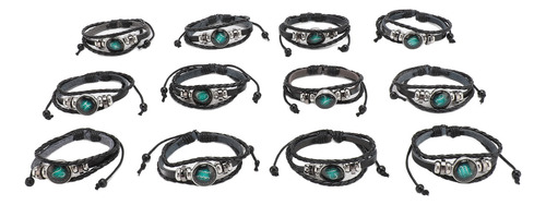 Pulseiras Trançadas Com Punho, 12 Peças, Pulseira De Poliure