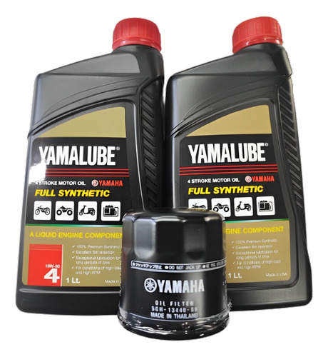 Aceite (2) Yamalube 15w50 Full Sint Con Filtro De Aceite.