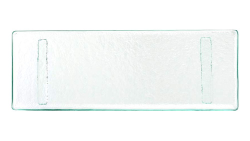 Plato Cristal Transparente Para Microonda Rectangular 13,75