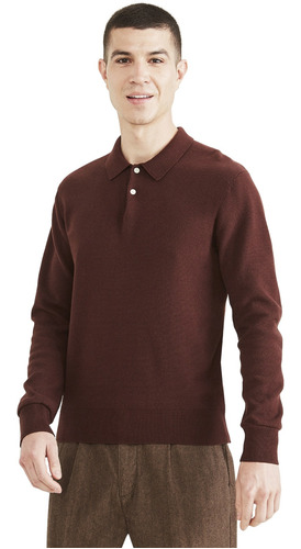 Sweater Hombre Polo Regular Fit Café Dockers