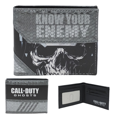 Cartera Call Of Duty Ghosts Logo Billetera Cod Gamer Piel