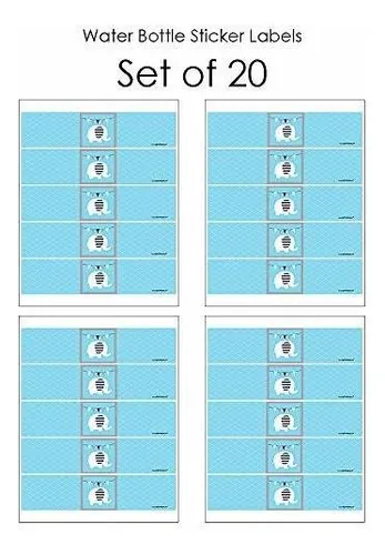 Juego De Recuerdos Para F Blue Elephant - Boy Baby Shower Or