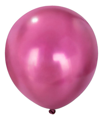 10 Globos Cromados Color Magenta De 46 Cm O 18 Pulgadas