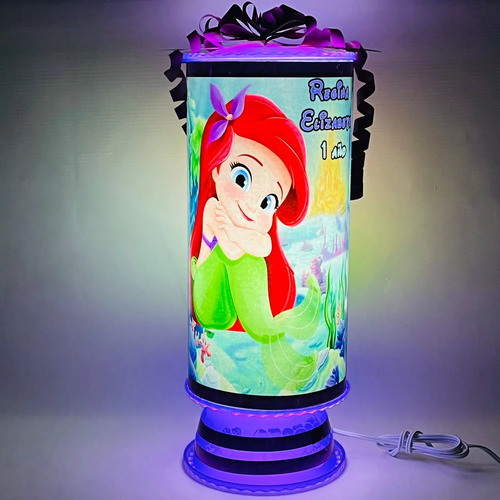 Centros De Mesa Princesa Sofia 10 Unidades Con Luz 38 Cm