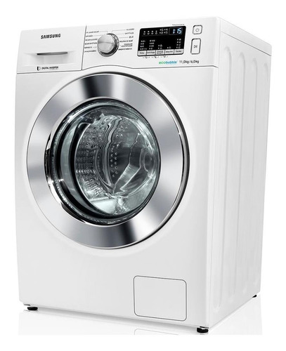 Lava e seca automática Samsung WD4000 WD11M44530 inverter branca 11kg 110 V