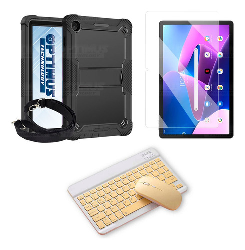 Protector Estuche Cordon Y Teclado Para Lenovo M10 Tb-328fu