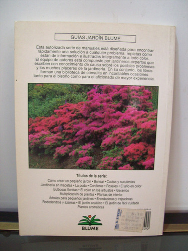 Adp Rododendros Y Azaleas Ann Bonar / Ed. Blume Guia Jardin (Usado)