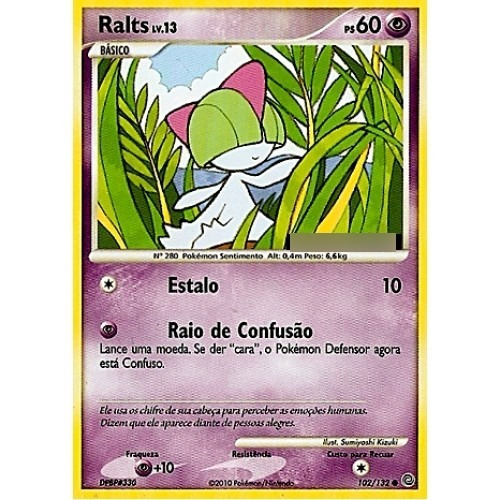 Ralts - Pokémon Psíquico Comum - 102/132 - Pokemon Card Game