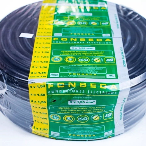 Cable Tipo Taller Fonseca 2x2,5 Mm X 40 M Iram 247-5
