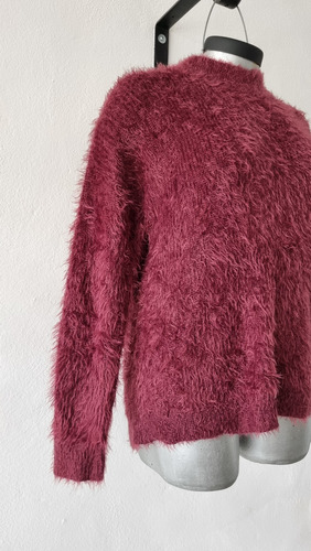 Sueter Suave Pelo Largo Barbas Mujer Talla Xl - Xxl / 38-40
