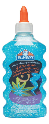 Pegamento Glitter Azul 177ml Elmers Para Manualidades