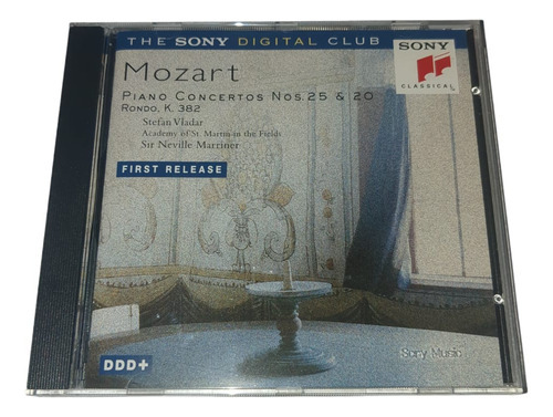 Cd Stefan Vladar Mozart Piano Concertos 25 & 20 Supercultu 