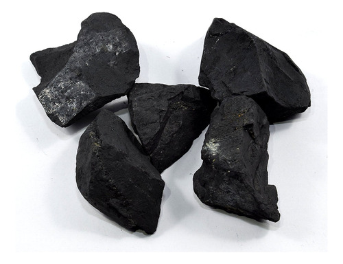 Karelian Shungita Negra En Bruto, Minerales Crudos, Piedra D