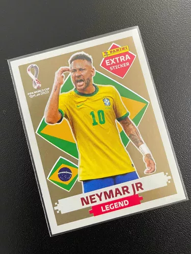 Figurinha Legend Neymar Jr Gold Copa Do Mundo Qatar 2022