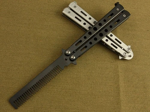 Navaja Mariposa Balisong Entrenamiento  Tipo Peine Cuchillo