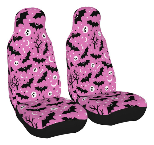 Kiuloam Pink Bats Moons Skulls And Tree Funda Asiento Ajuste