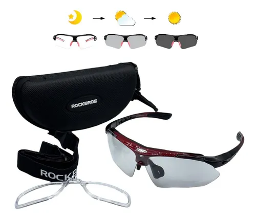 ROCKBROS Gafas de sol fotocromáticas para hombre, gafas de sol de ciclismo,  gafas deportivas para bicicleta