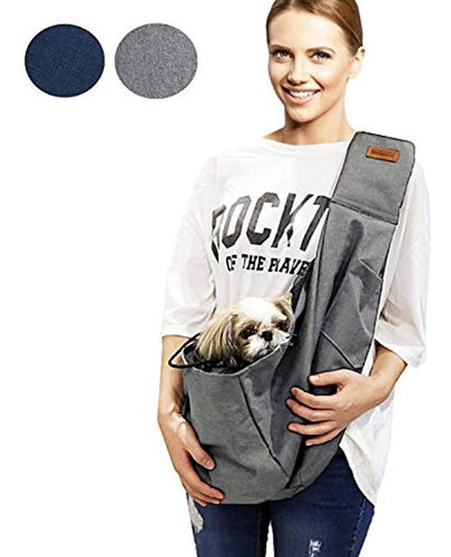 Retro Pug Pet Sling Carrier Bag Purse Paquete Delantero Easy