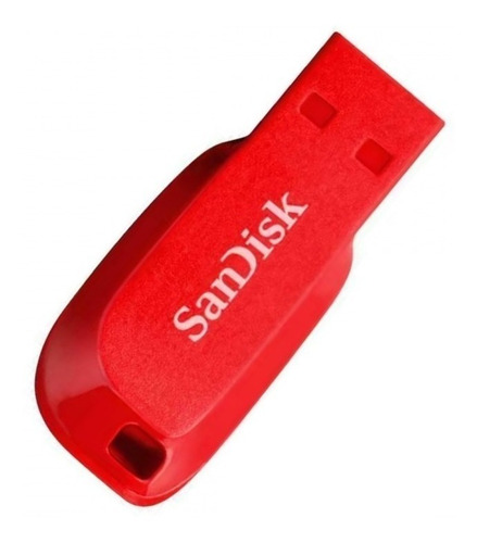Imagen 1 de 4 de Pendrive Sandisk Cruzer Blade 32gb Usb 2.0 Electric Red