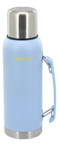 Termo Trendy Acero Inoxidable 1 Litro Frio Calor Resistente Celeste