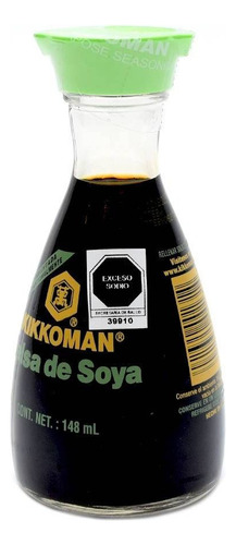 4 Piezas Salsa De Soya Kikkoman 148 Ml