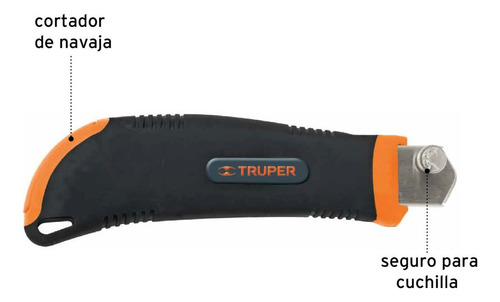 Cutter 25 Mm Profesional Con Grip, Truper 17901