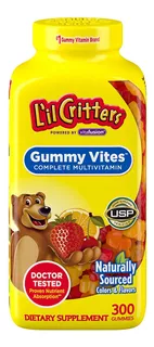 Lil Critters Gummy Vites Multivitaminico Niños 300 Gomitas