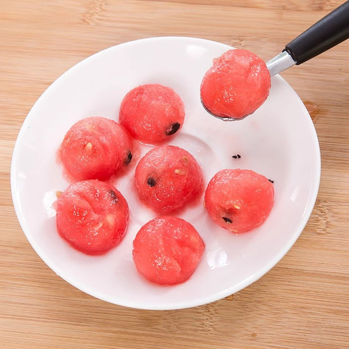 Cuchara Para Cavar Frutas De Acero Inoxidable Con Doble Cabe