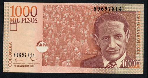 Colombia 1000 Pesos 2011 Unc Nuevos