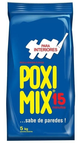 Poximix Cemento Secado Rápido Blanco Interior 5 Kilos