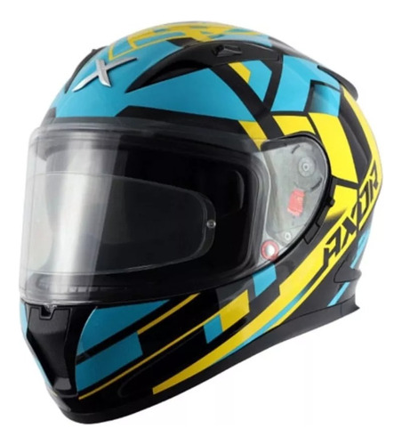 Casco Moto Axor Street Crazy Sunvisor Incluye Pinlock Yellow